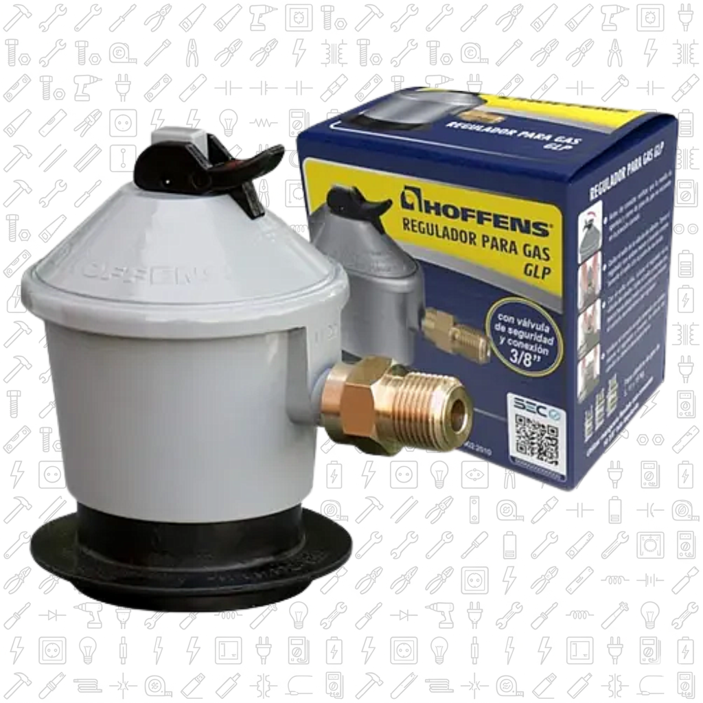 Regulador Gas P/Flexible 3/8 Hoffens